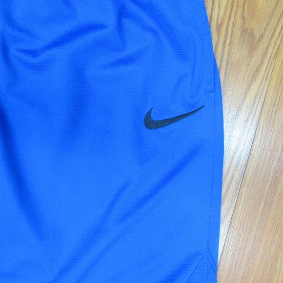 NIKE DRI-FIT POLYESTER ATHLETIC SHORTS ROYAL BLUE - Picture 2 of 4
